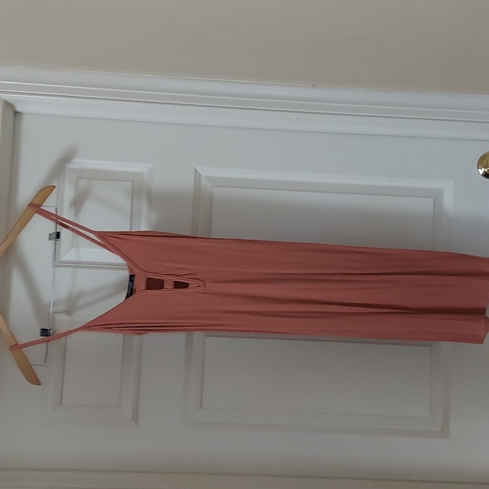 Popular Basics mauve dress, size L.